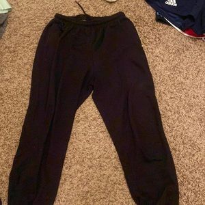 black sweatpants